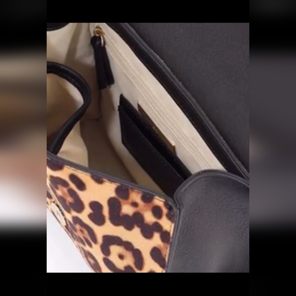 I.N.C. INTERNATIONAL CONCEPTS Sibbell Crossbody Bag Leopard New - Picture 3 of 13